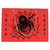 Grand Sac Cadeau Black Spider en Web (Dos)