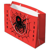 Grand Sac Cadeau Black Spider en Web (Dos Angle)