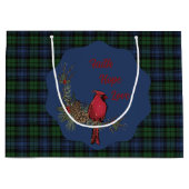 Grand Sac Cadeau Black Watch Ancient Scottish Tartan  Cardinal (Devant)
