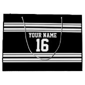 Grand Sac Cadeau Black White Team (Dos)