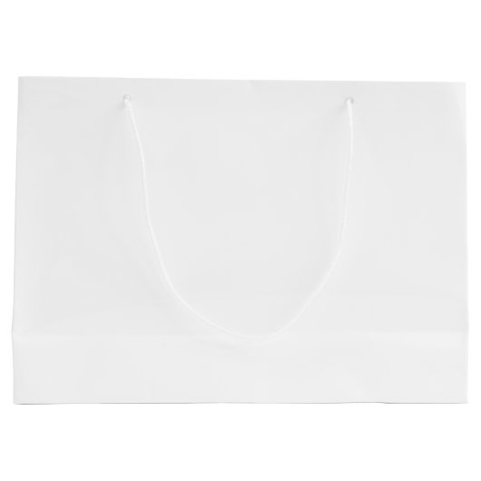 Grand Sac Cadeau Blanc Magnolia Rustic Floral Mariage de bienvenue (Dos)