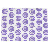 Grand Sac Cadeau Blanc, Sac-cadeau promotionnel Logo'd (Dos)