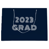 Grand Sac Cadeau Bleu 2023 Grad (Devant)