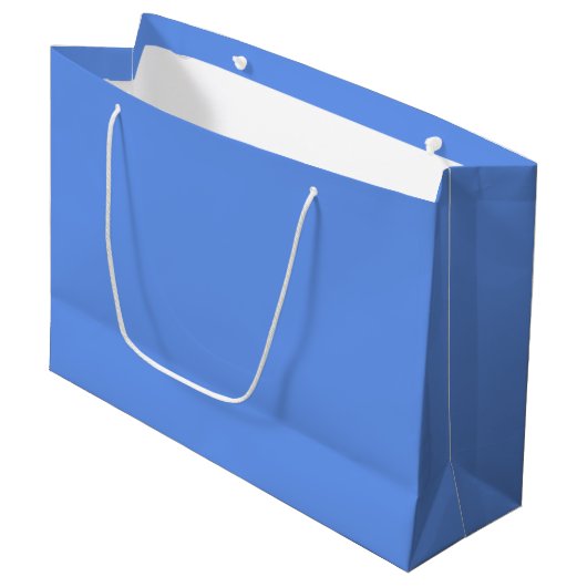 Grand Sac Cadeau Bleu Barbeau (Devant Angle)