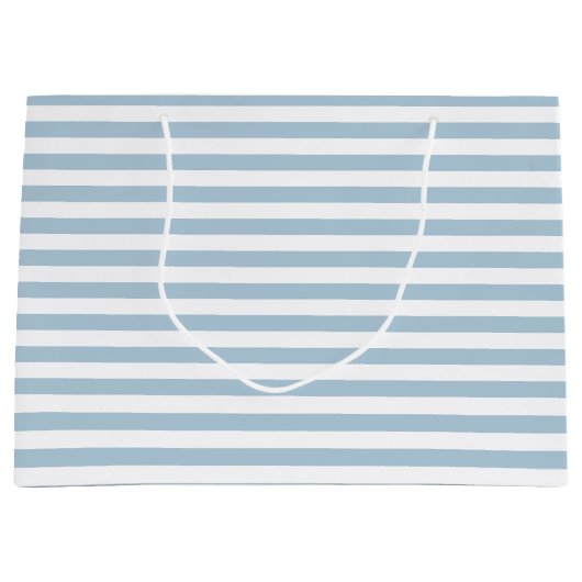 Grand Sac Cadeau Bleu blanc (Devant)