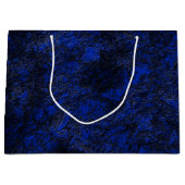 Grand Sac Cadeau Bleu cobalt (Devant)