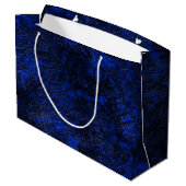 Grand Sac Cadeau Bleu cobalt (Dos Angle)