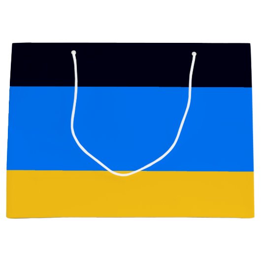 Grand Sac Cadeau Bleu jaune (Devant)