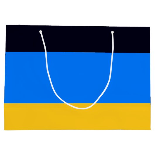 Grand Sac Cadeau Bleu jaune (Dos)