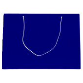 Grand sac cadeau bleu marine (Devant)