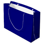 Grand sac cadeau bleu marine (Dos Angle)