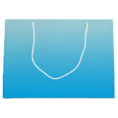 Grand Sac Cadeau Bleu Ombre d'Aqua (Devant)