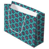 Grand Sac Cadeau Bleu PP 118 (Devant Angle)