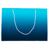 Grand Sac Cadeau Bleu rayé (Dos)