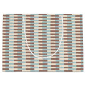 Grand Sac Cadeau Bleu Tan Brown (Devant)