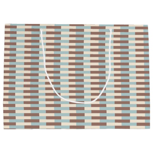 Grand Sac Cadeau Bleu Tan Brown (Dos)
