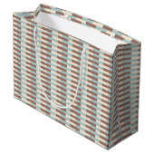 Grand Sac Cadeau Bleu Tan Brown (Dos Angle)