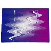 Grand Sac Cadeau Bleu violet blanc (Devant)