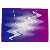 Grand Sac Cadeau Bleu violet blanc (Dos)