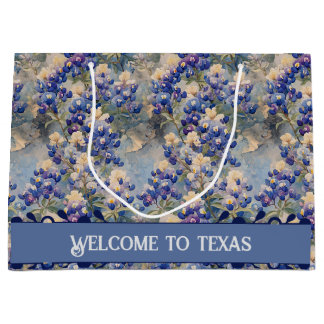 Grand Sac Cadeau Bleuets commémoratifs du Texas,