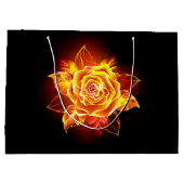 Grand Sac Cadeau Blooming Fire Rose (Dos)