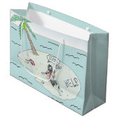 Grand Sac Cadeau Bloqué (Devant Angle)