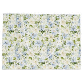 Grand Sac Cadeau Blue Cream Floral Wedding (Dos)