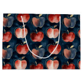 Grand Sac Cadeau Blue Red Apples  (Dos)