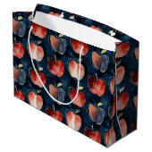 Grand Sac Cadeau Blue Red Apples  (Dos Angle)