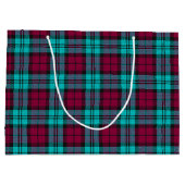 Grand Sac Cadeau Blue Red Campbell Tartan Blackwatch Plaid (Dos)