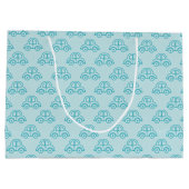 GRAND SAC CADEAU BLUE & TAN PARTIES SCINTILLANT REGARDER BÉBÉ GARÇO (Dos)