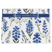 Grand Sac Cadeau Bluebonnets motifs Au Printemps Sud (Devant)