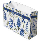 Grand Sac Cadeau Bluebonnets motifs Au Printemps Sud (Dos Angle)