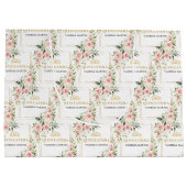 Grand Sac Cadeau Boho blush rose or vert Quinceañera Cadeau (Dos)