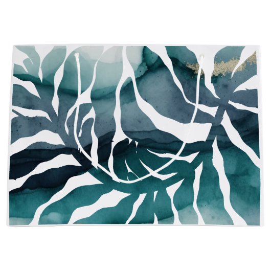 Grand Sac Cadeau Boho Botanique Kelp Plante Aquarelle Matisse (Devant)
