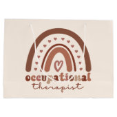 Grand Sac Cadeau Boho Rainbow OT ergothérapeute (Dos)