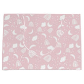 Grand Sac Cadeau Boho Rainbows nuages rose et blanc (Devant)