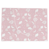 Grand Sac Cadeau Boho Rainbows nuages rose et blanc (Dos)