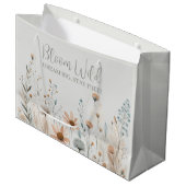 Grand Sac Cadeau Boho Wildflower (Devant Angle)