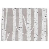 Grand Sac Cadeau Bois rustique (Dos)