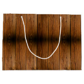 Grand Sac Cadeau Bois rustique polyvalent (Dos)