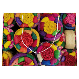 Grand Sac Cadeau Boîtes en osier mexicaines
