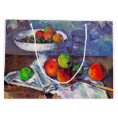 Grand Sac Cadeau Bol à fruits, Verre et Pommes, Cézanne (Dos)