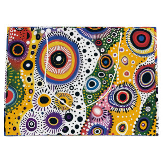 Grand Sac Cadeau Bolsa de Regalo Grande con Estampado Psicodélico