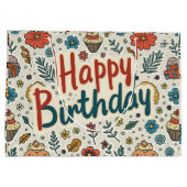 Grand Sac Cadeau Bon cadeau d'anniversaire (Dos)