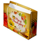 Grand Sac Cadeau Bon thanksgiving 13A (Devant Angle)