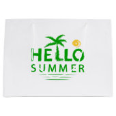 Grand Sac Cadeau Bonjour été (Devant)