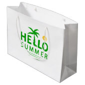 Grand Sac Cadeau Bonjour été (Dos Angle)