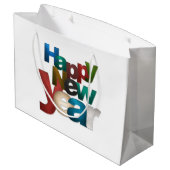 Grand Sac Cadeau Bonne année (Dos Angle)