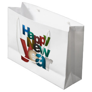 Grand Sac Cadeau Bonne année